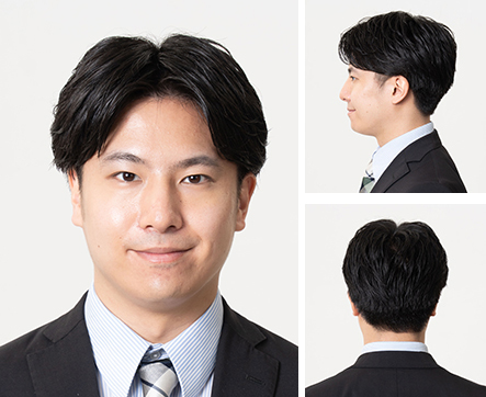 【 ヘアカット 】刈り上げツーブロックのフォーマルセンターパート